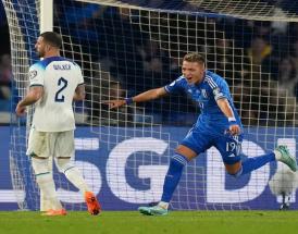 Mateo Retegui in gol all'esordio in maglia Azzurra