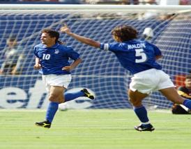 L'esultanza di Baggio ai Mondiali del 1994!