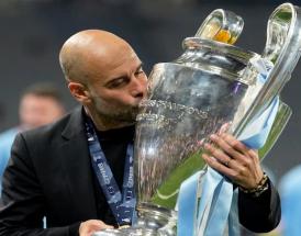 Guardiola, dopo aver vinto la Champions contro l'Inter