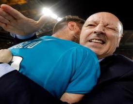 Marotta festeggia all'Olimpico di Roma