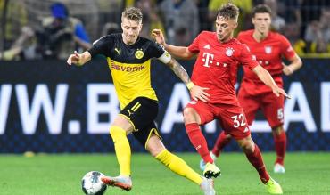 Marco Reus e Joshua Kimmich nella Supercoppa tedesca