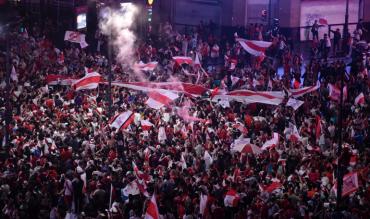 I festeggiamenti dei tifosi del River!