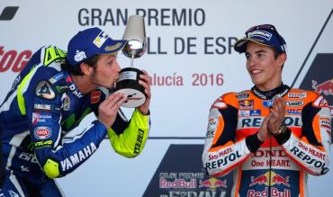 Vale e Marc sul podio di Jerez