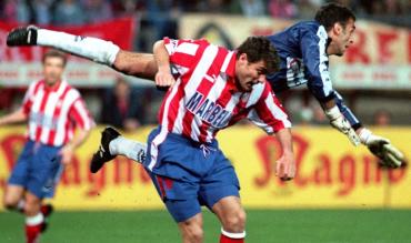 Bobo Vieri con la maglia dell'Atletico!