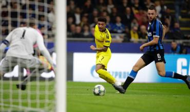 Il gioiello inglese del Dortmund contro l'Inter in Champions!