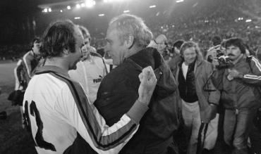 I festeggiamenti del Borussia per la Coppa Uefa 1979