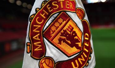 Una bandiera del Manchester United