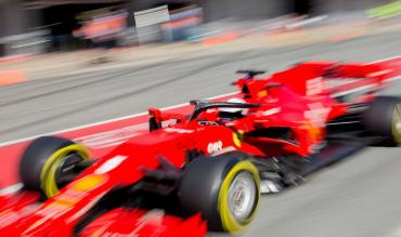 Vettel nei test di Barcellona!