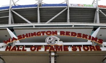 Una tribuna del FedEx Field in Landover