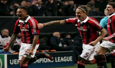 Kevin-Prince Boateng festeggia un gol in Champions!