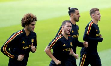 I fratelli Hazard in allenamento con il Belgio!