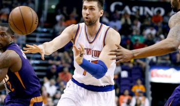 Andrea Bargnani con la canotta dei New York Knicks!