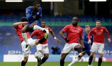 Un'immagine della partita contro il Chelsea in FA Cup!