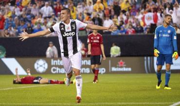 Andrea Favilli con la maglia della Juve