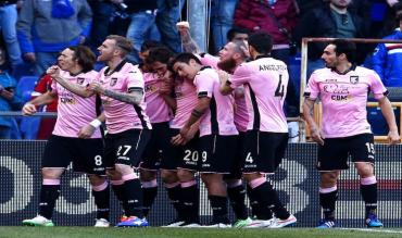 Una bella esultanza del Palermo ai tempi della Serie A