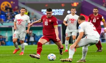 Il gol di Vlahovic alla Svizzera