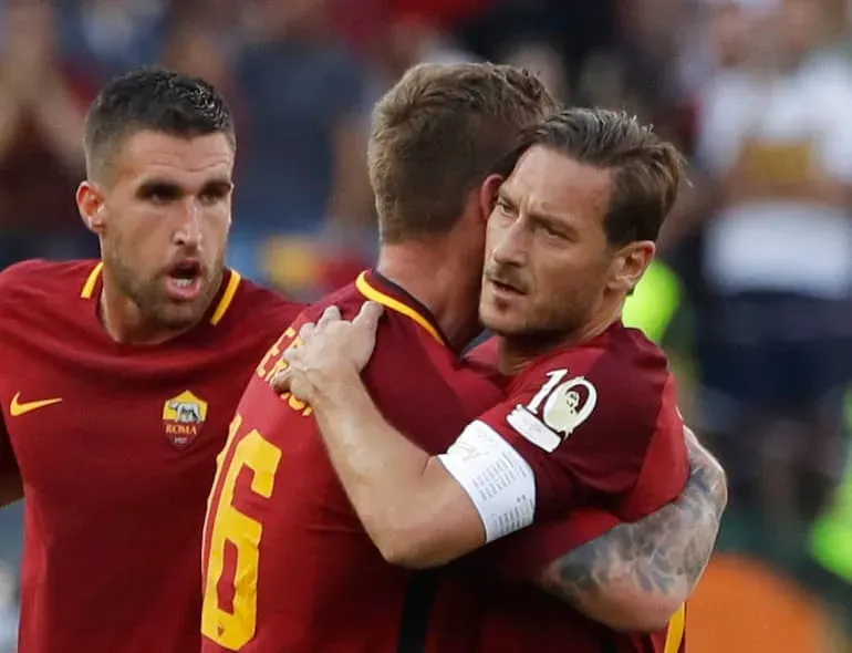 Totti con De Rossi