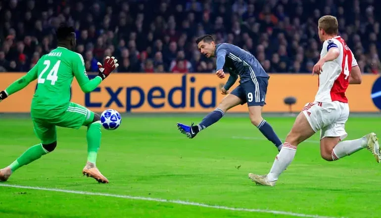 In gol con il Bayern