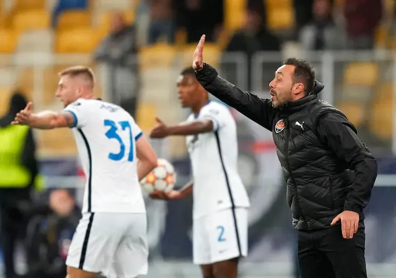 De Zerbi in Ucraina contro l'Atalanta