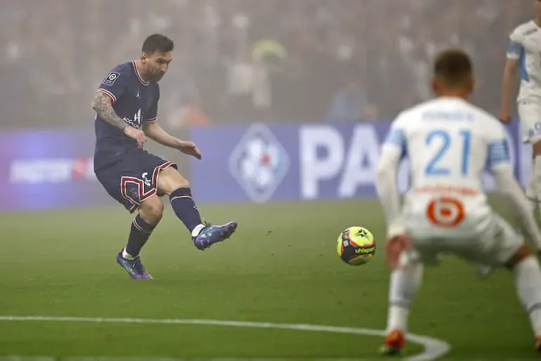 Un passaggio filtrante di Messi contro il Marsiglia!