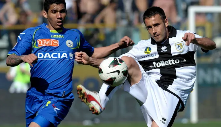 Marchionni con la maglia del Parma!