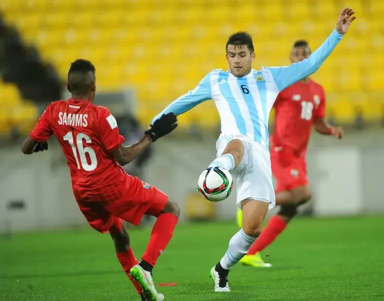 Tiago Casasola con la maglia dell'Argentina in Nuova Zelanda!