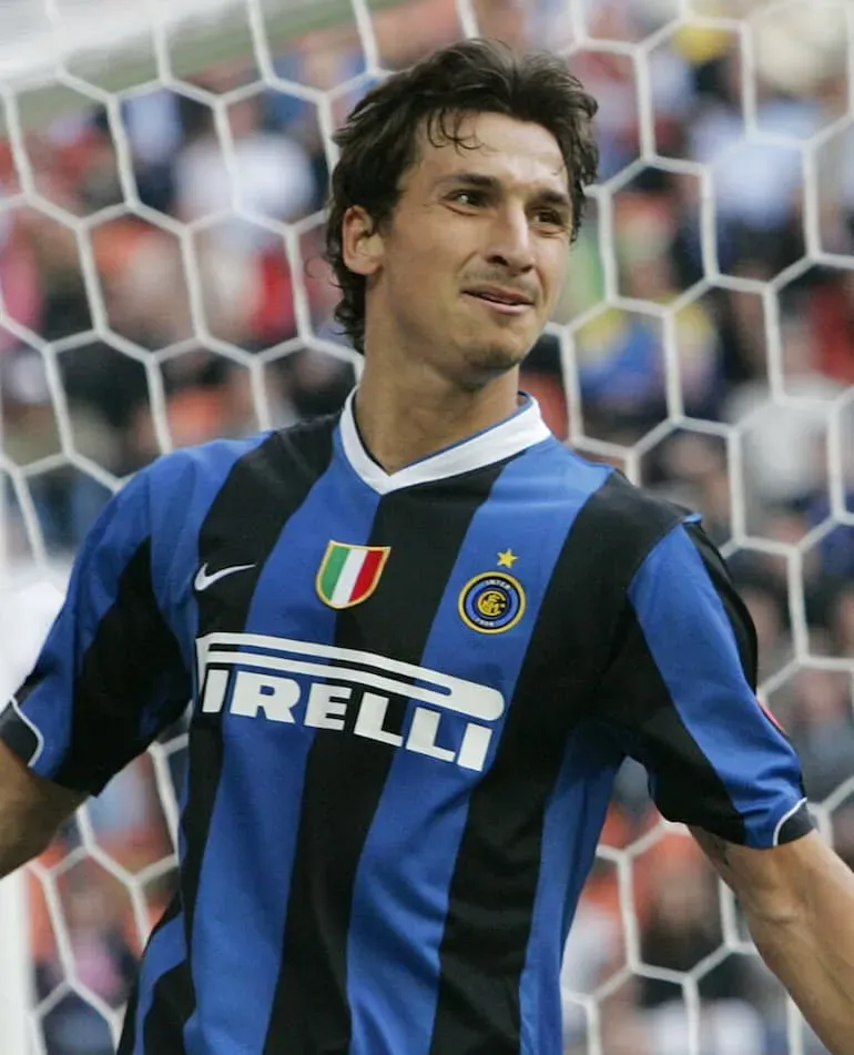 Ibra con la maglia dell'Inter
