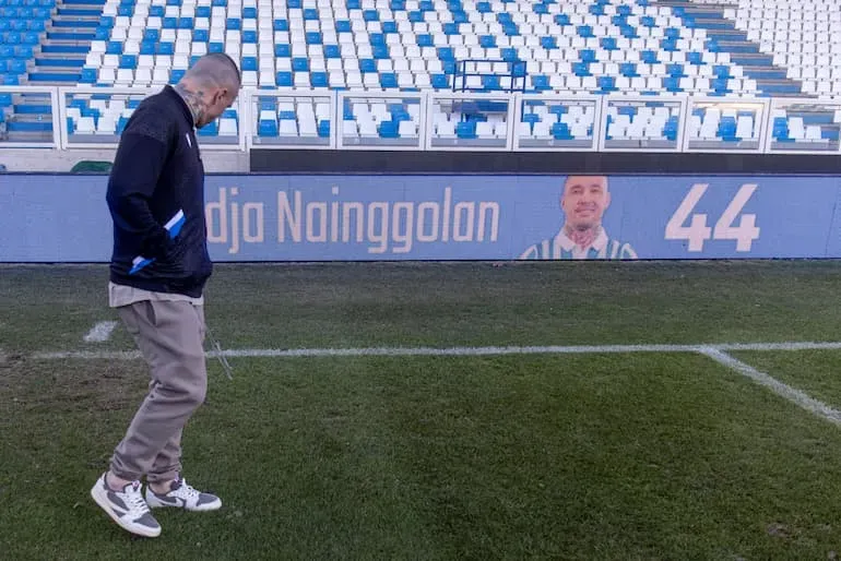 Radja il giorno della presentazione alla SPAL