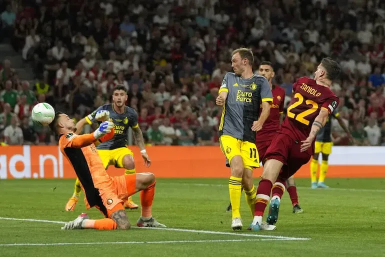 Il gol di Zaniolo a Tirana